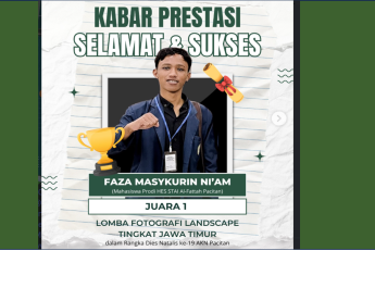 Mahasiswa STAI Al-Fattah Pacitan Raih Juara 1 Lomba Fotografi Landscape Tingkat Jawa Timur